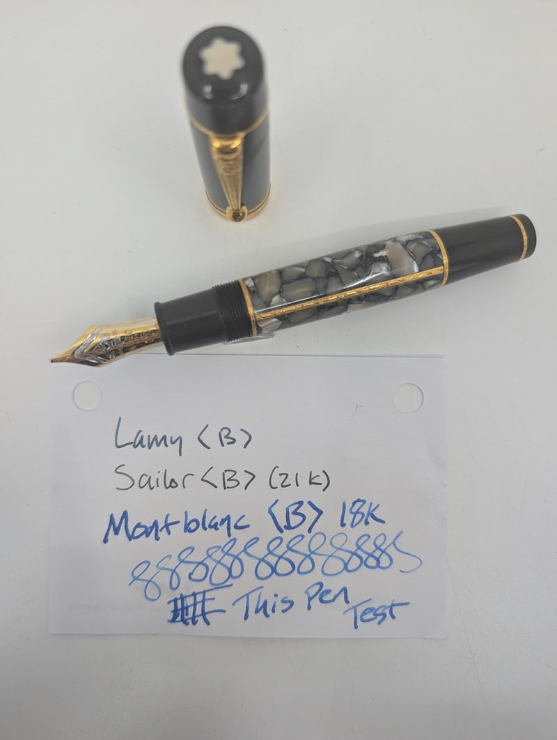 *Consignment* Montblanc Alexandre Dumas Fountain Pen 18k Gold Broad Nib
