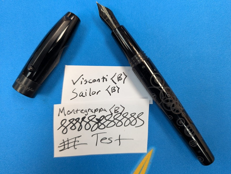 *Consignment* Montegrappa Fortuna "Time" Fountain Pen Steel Broad Nib