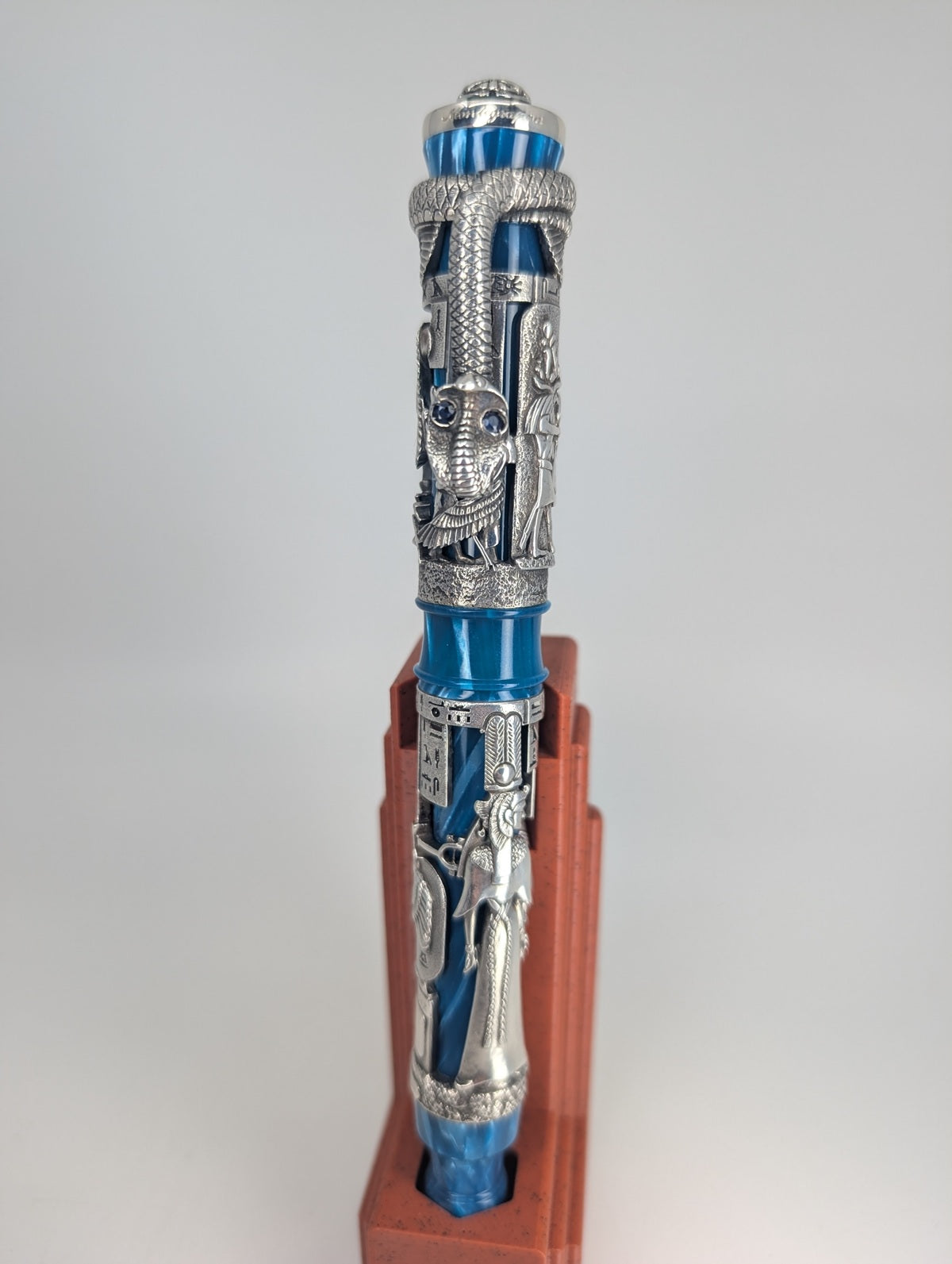 *Consignment* Montegrappa Luxor Blue Nile Limited Edition Fountain Pen 18k Gold Medium Nib