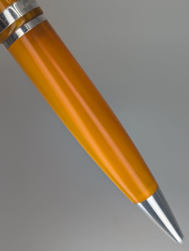 *Consignment* Montegrappa Zodiac "Aries" Orange Resin Ballpoint Pen