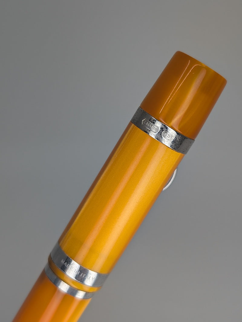 *Consignment* Montegrappa Zodiac "Aries" Orange Resin Ballpoint Pen