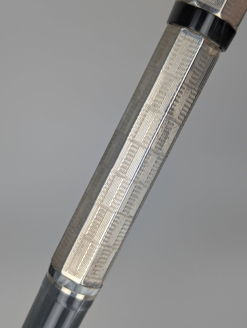 *Consignment* Montegrappa Privilege Deco Sterling Silver Rollerball Pen
