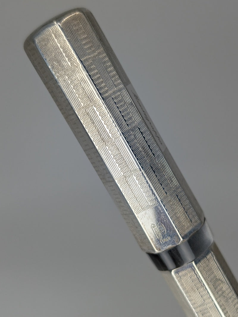 *Consignment* Montegrappa Privilege Deco Sterling Silver Rollerball Pen