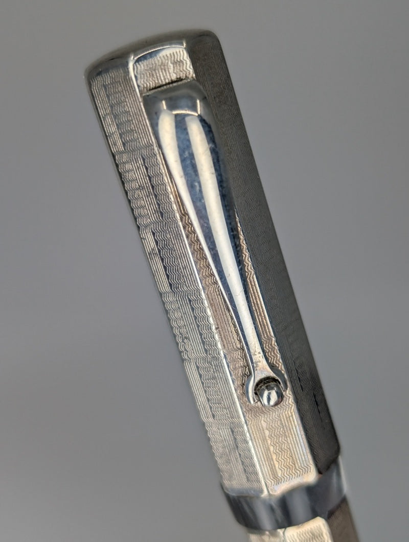 *Consignment* Montegrappa Privilege Deco Sterling Silver Rollerball Pen