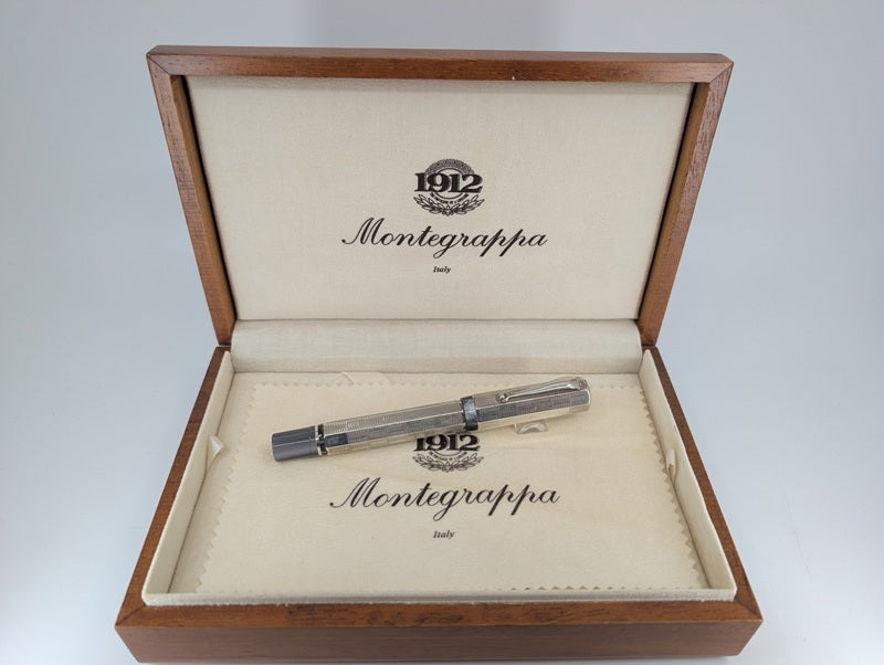 *Consignment* Montegrappa Privilege Deco Sterling Silver Rollerball Pen