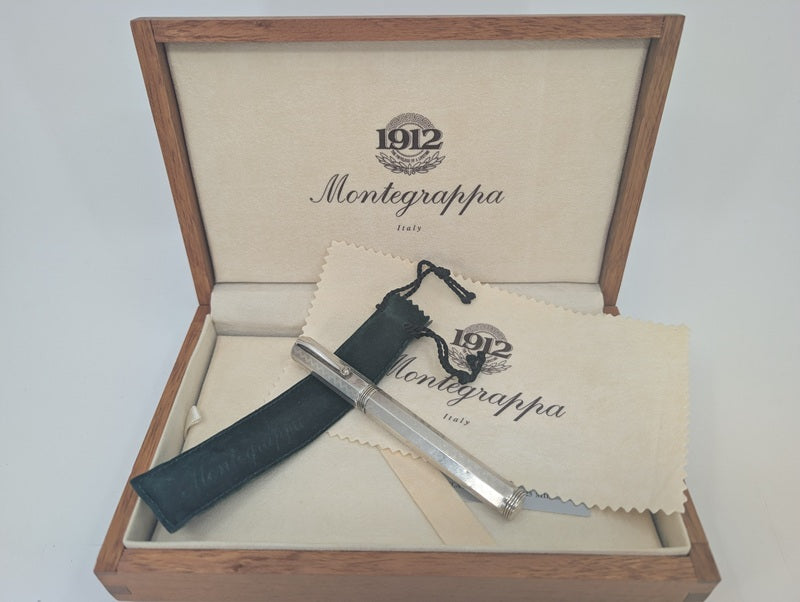 *Consignment* Montegrappa Reminiscence Sterling Silver Rollerball Pen