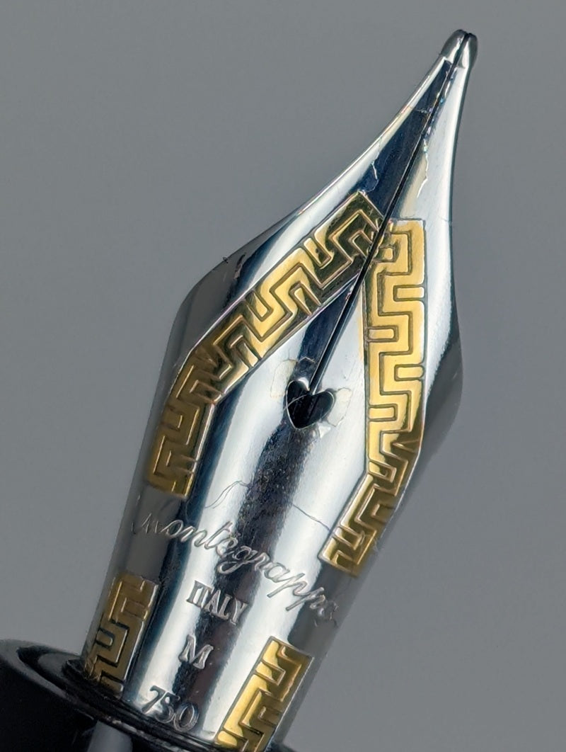 *Consignment* Montegrappa Russia Cosmopolitan "Golden Room" Fountain Pen 18k Gold Medium Nib
