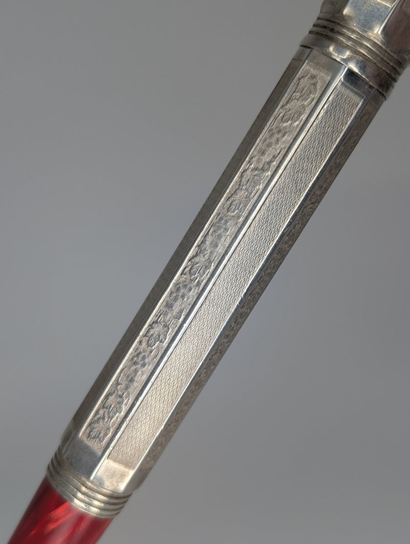 *Consignment* Montegrappa Special Reserve 1996 Sterling Silver Rollerball Pen #183