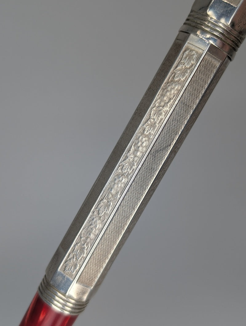 *Consignment* Montegrappa Special Reserve 1996 Sterling Silver Rollerball Pen #183