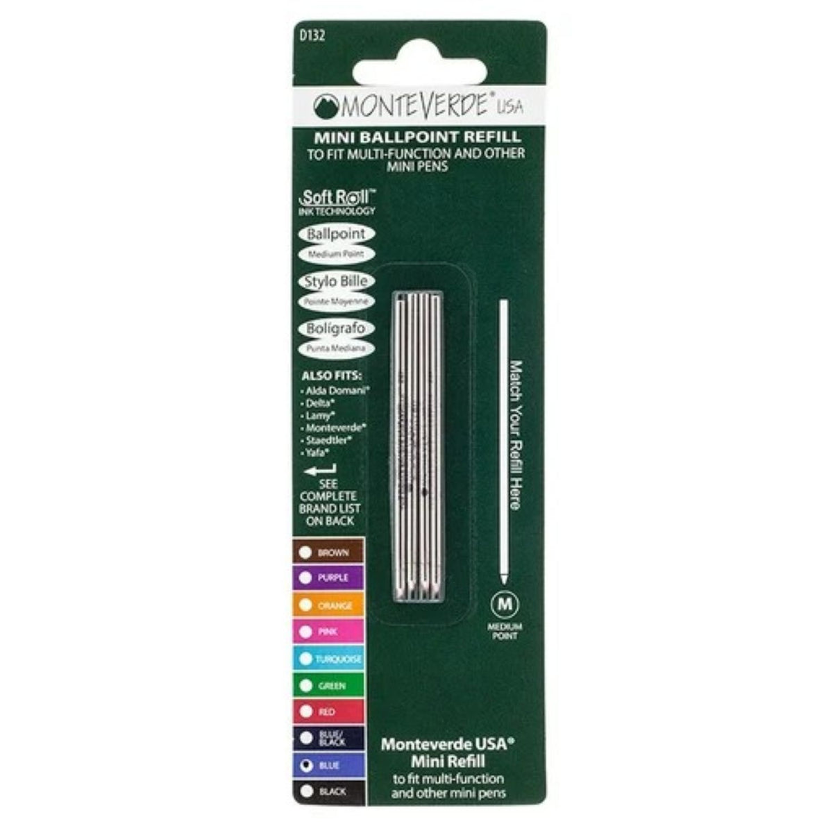Monteverde Mini Ballpoint Refill D1