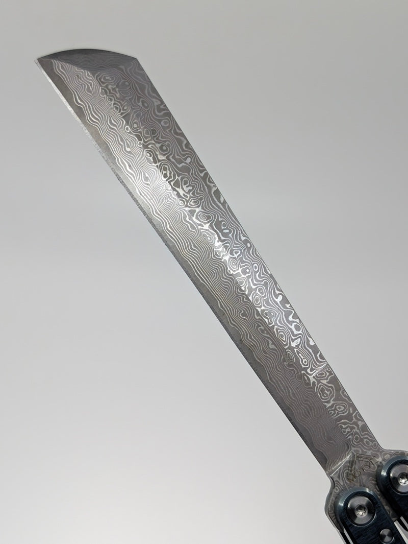 Motyl Knife Co Alu Zinnia Gunmetal Live Blade Balisong