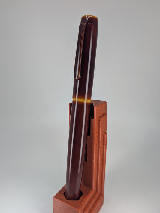 *Consignment* Nakaya Toki-Tamenuri Fountain Pen Broad Cursive Italic 14k Gold Nib