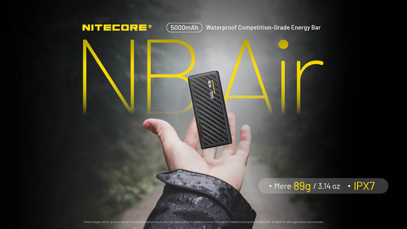 Nitecore NB Air 5000mAh Waterproof Competition-Grade Energy Bar