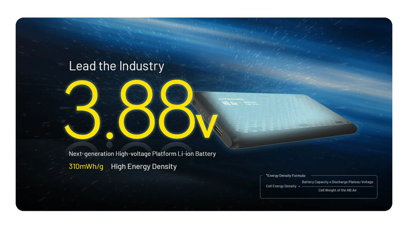 Nitecore NB Air 5000mAh Waterproof Competition-Grade Energy Bar