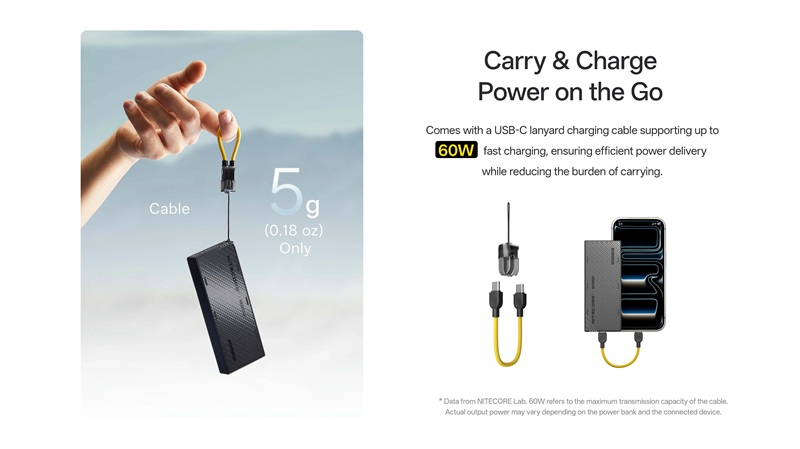 Nitecore NB10000 Gen4 Ultralight 10,000mAh Power Bank