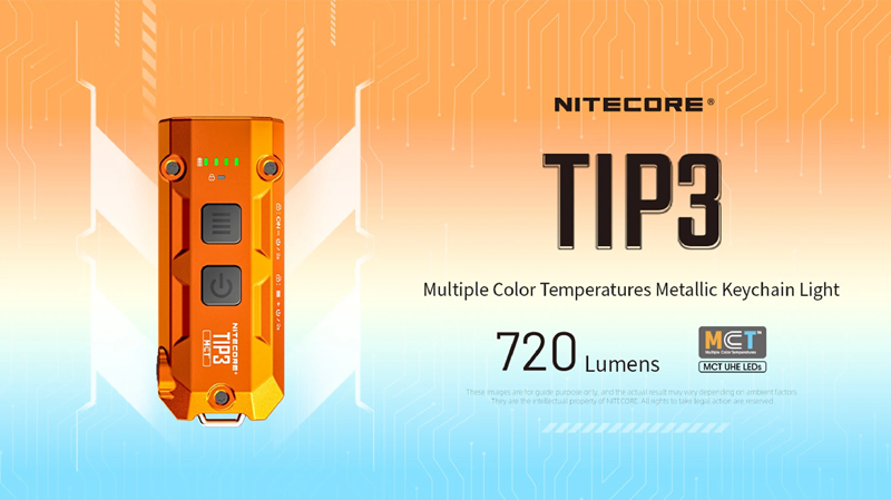 Nitecore TIP3 720 Lumen Keychain Flashlight
