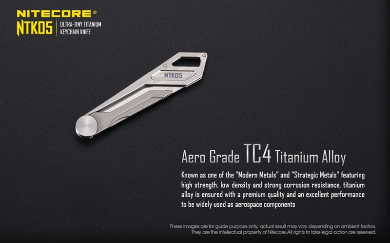 Nitecore Ultra-Tiny Titanium Keychain Knife