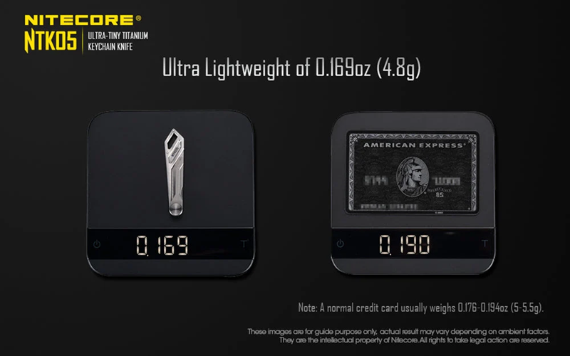 Nitecore Ultra-Tiny Titanium Keychain Knife