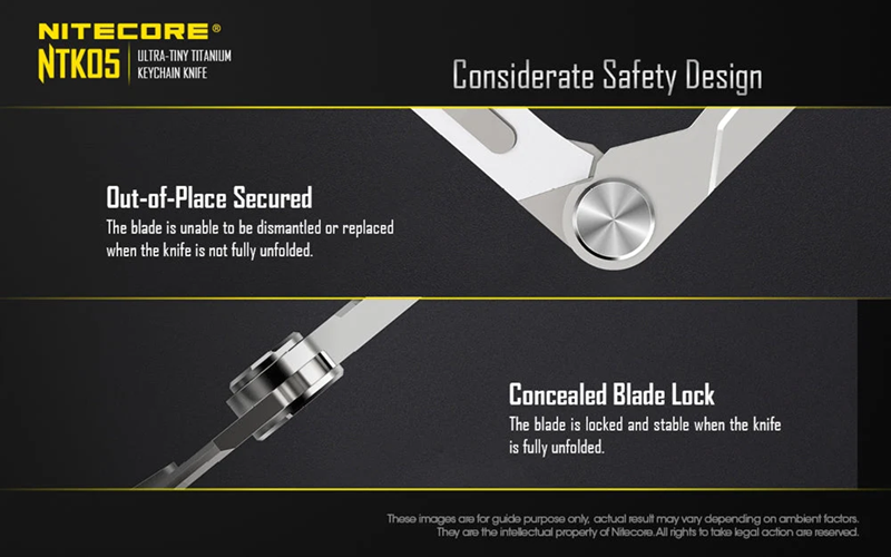 Nitecore Ultra-Tiny Titanium Keychain Knife