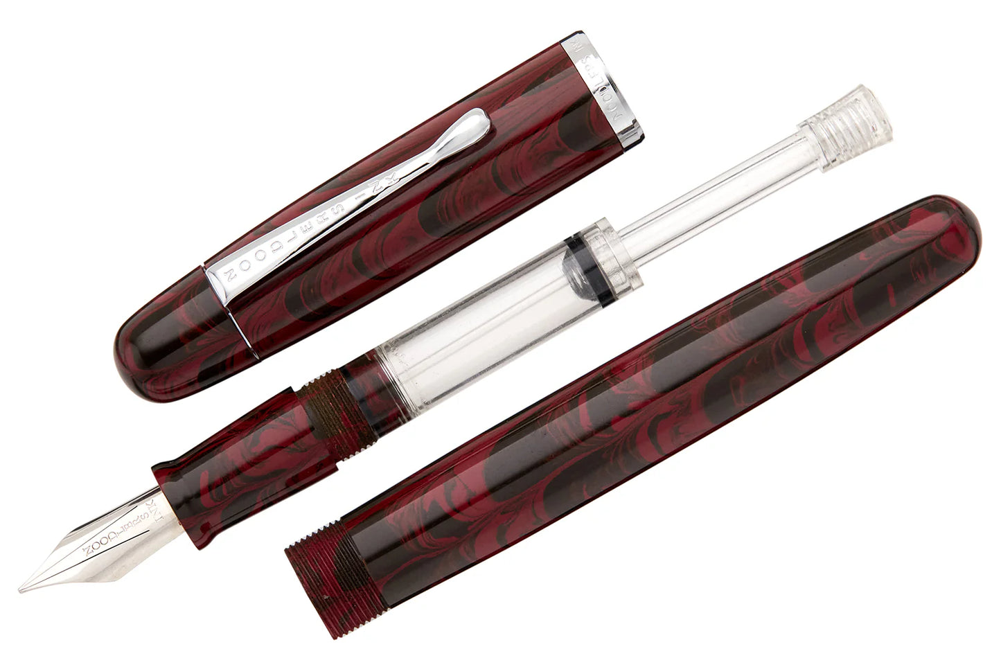 Noodler's Red Rebellion Ebonite Neponset Flex Fountain Pen