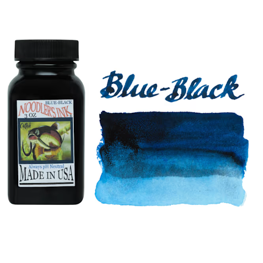 Bottle of Noddlers Ink in Blue-Black Color 