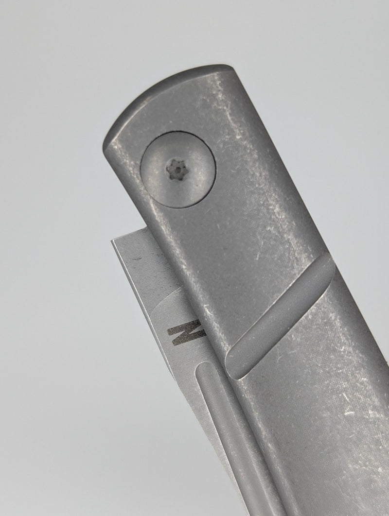 *Consignment* Notorious EDC Kingpin Titanium Dark Stonewashed Slipjoint Knife