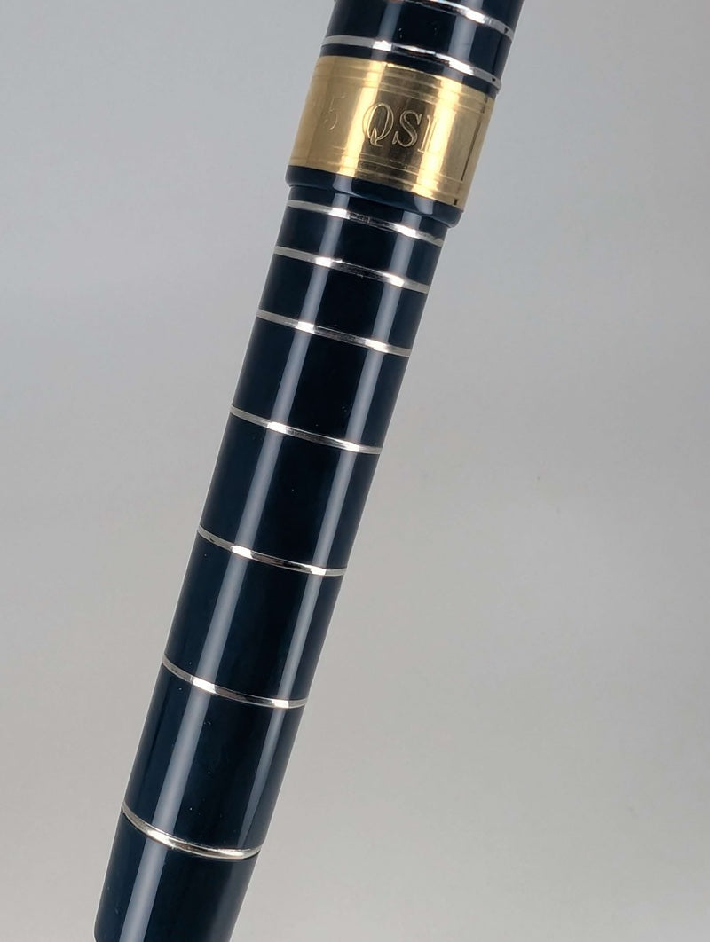*Consignment* OMAS 1995 Marconi Blue Fountain Pen 18k Gold Fine Nib