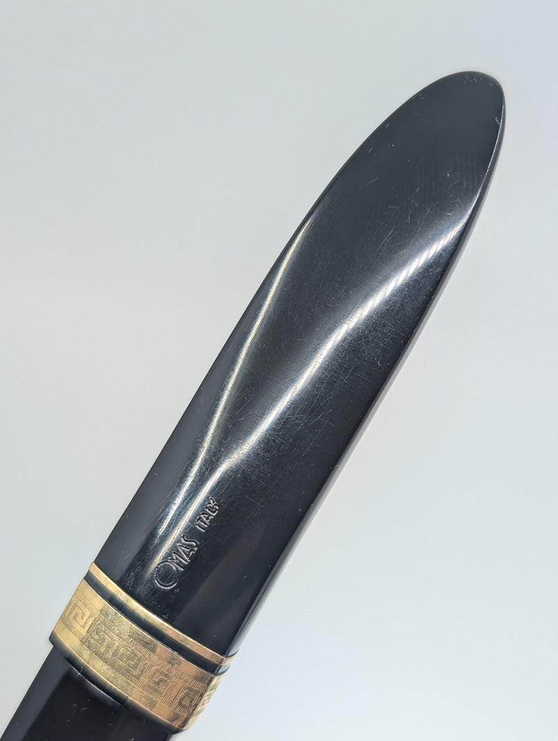 *Consignment* OMAS 360 Black Fountain Pen 18k Gold Broad Nib