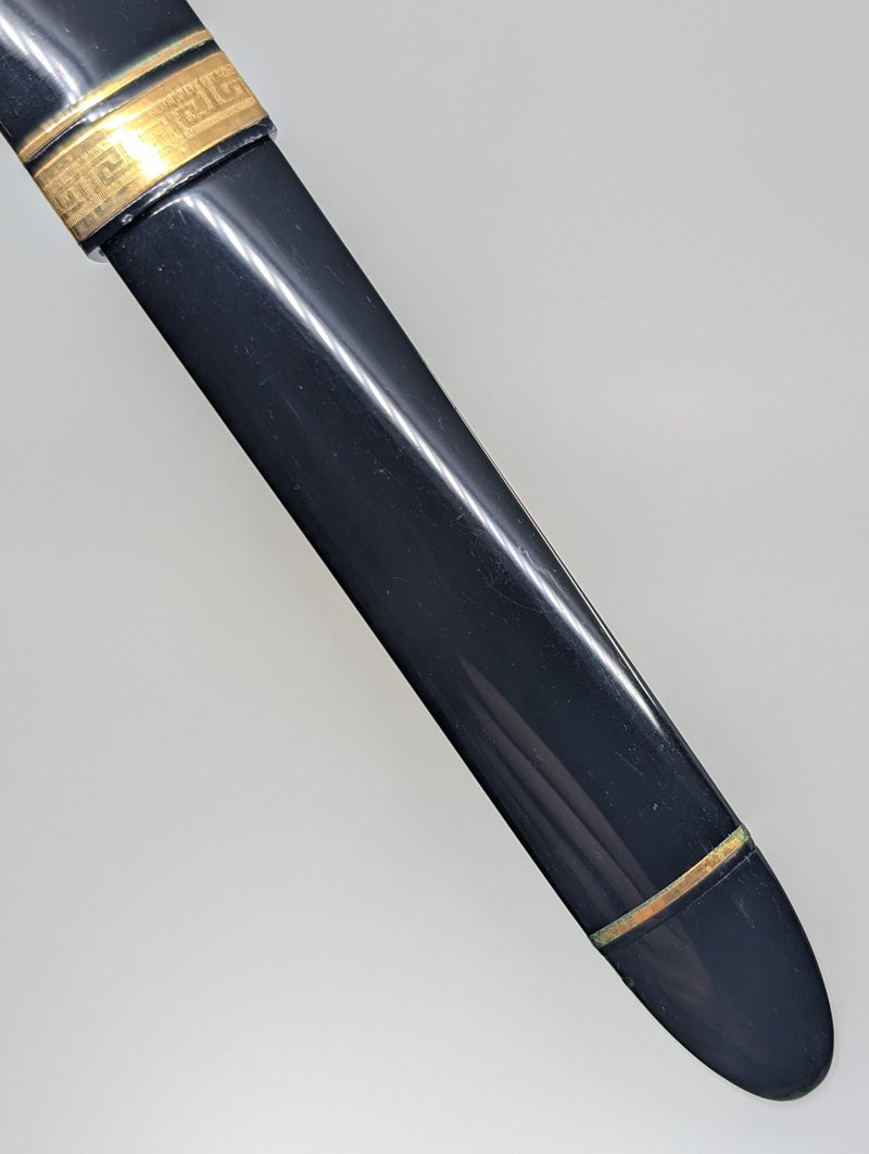 *Consignment* OMAS 360 Black with Gold Trim Fountain Pen 18k Gold Medium Nib
