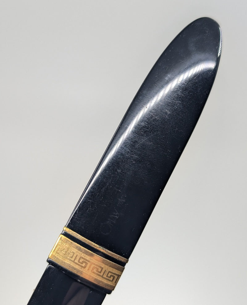 *Consignment* OMAS 360 Black with Gold Trim Fountain Pen 18k Gold Medium Nib