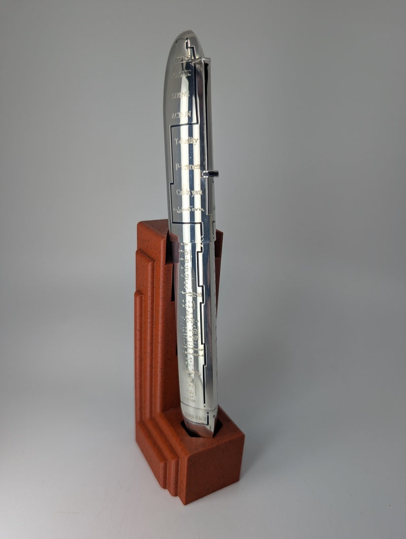 *Consignment* OMAS 360 "Imagination" Sterling Silver Fountain Pen 18k Gold Medium Nib #462 of 905