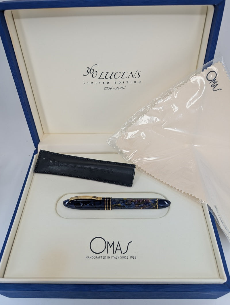 *Consignment* OMAS 360 Lucens Limited Edition Fountain Pen 18k Gold Fine Nib