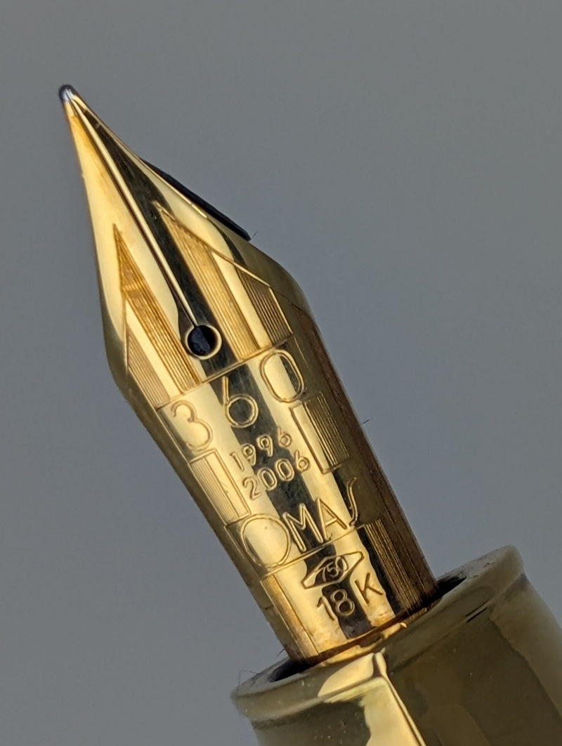 *Consignment* OMAS 360 Lucens Limited Edition Fountain Pen 18k Gold Fine Nib