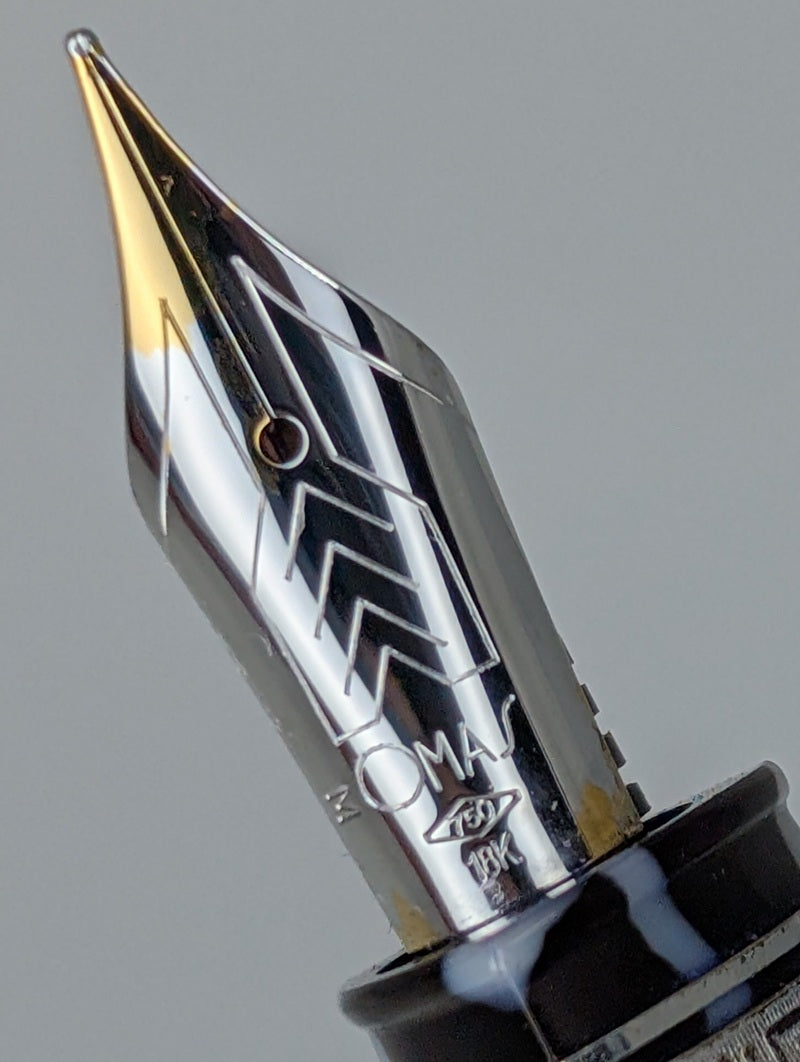 *Consignment* OMAS 360 Wild Celluloid Fountain Pen 18k Gold Medium Nib