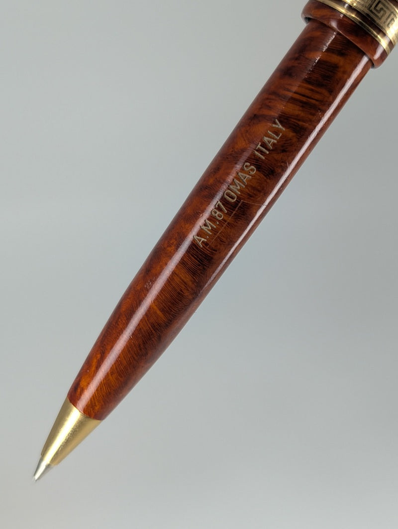OMAS-AM-87-Briarwood-Red-Mechanical-Pencil-Body