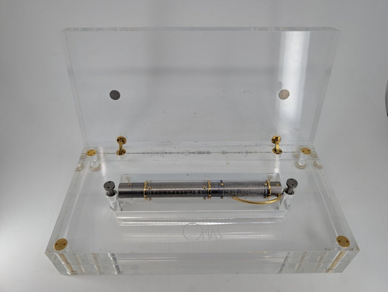 *Consignment* OMAS Harmonia Mundi Titanium Fountain Pen 18k Gold Medium Nib