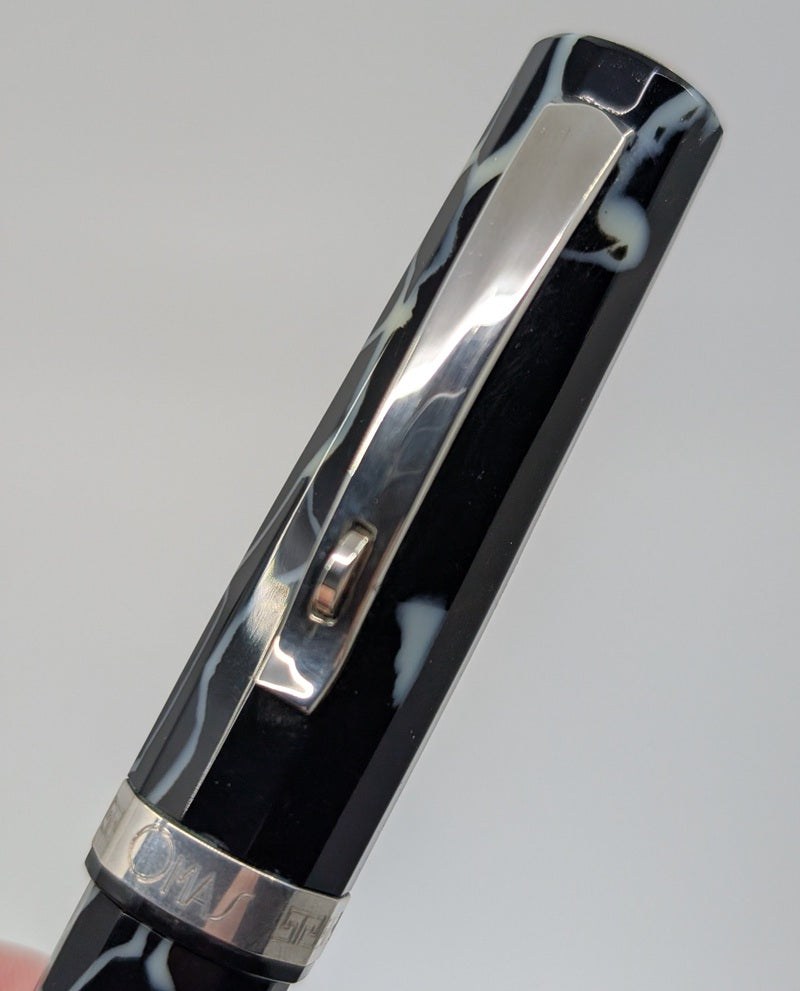 *Consignment* OMAS Grand Paragon Wild Celluloid Fountain Pen 18k Gold Fine Nib Box w/ Bottle of Ink