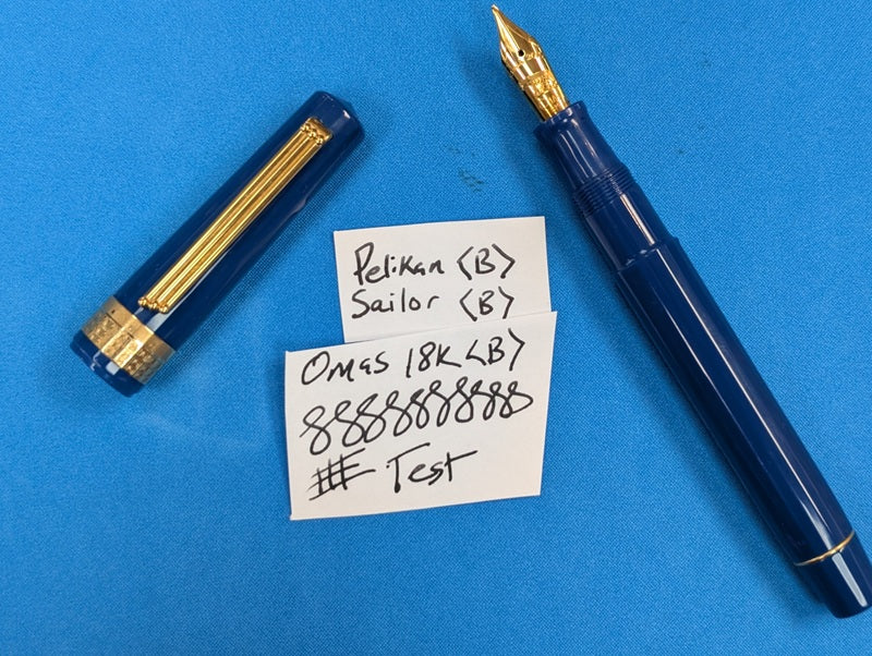 *Consignment* OMAS Roma 2000 Giubileo Fountain Pen 18k Gold Broad Nib