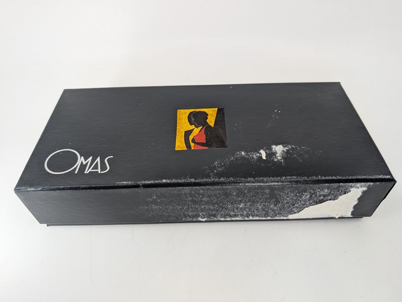 *Consignment* OMAS Society Silver Piston Filler Fountain Pen 18k Gold Medium Nib