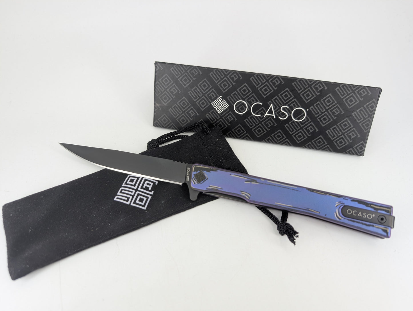 *Consignment* Ocaso Solstice Cel Shade Liner Lock Folding Knife