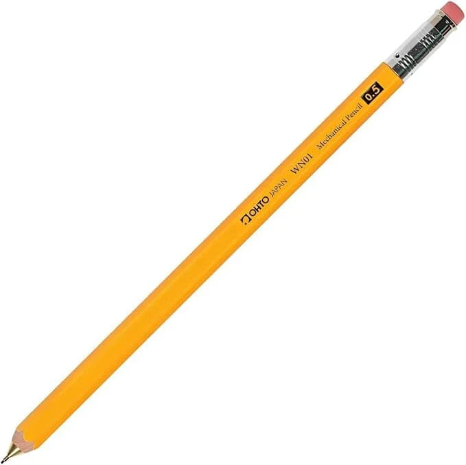 OHTO WN Series Wooden Warm & Natural Mechanical Pencil with Clip