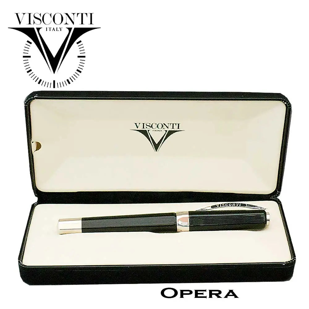 Visconti Opera Vertigo Black Rollerball Pen Magnetic Cap