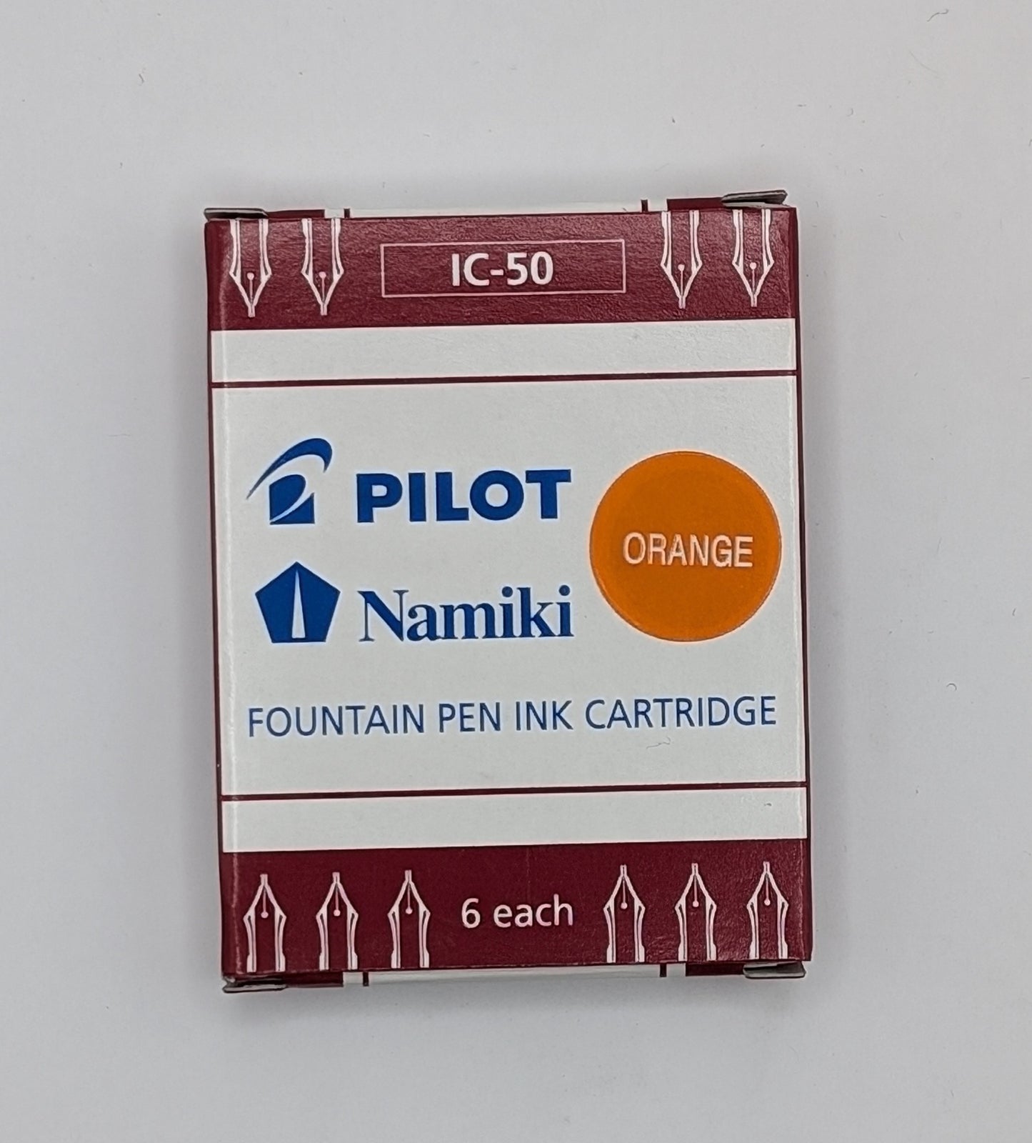 Pilot Namiki IC-50 Fountain Pen Ink Cartridge 6pk