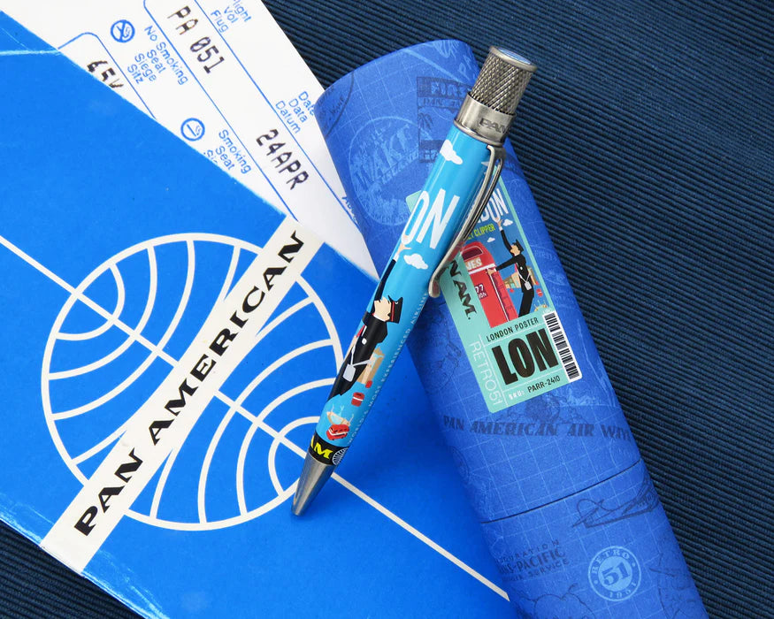 Retro 51 Tornado PAN AM London Poster Rollerball