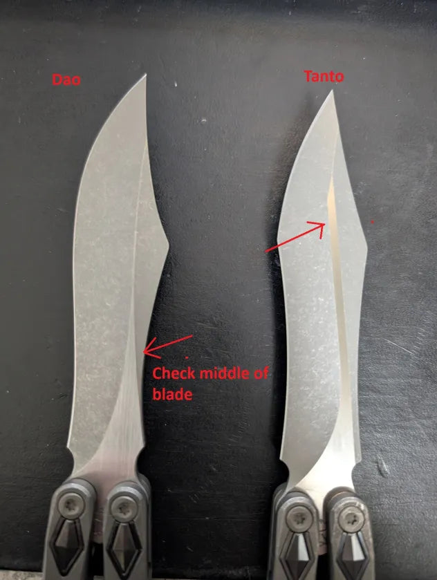 PoiKilo PM1 Hydra DAO Titanium Live Blade Balisong