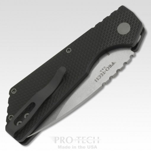 Protech Black Pro Strider PT+ Auto Folding Knife Magnacut Blade