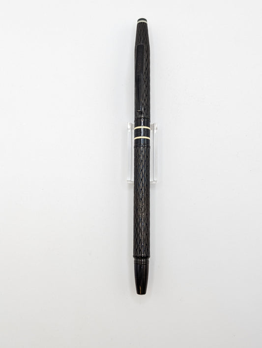 Cross Spire Black Caviar Fountain Pen 18k (Black) Medium Nib