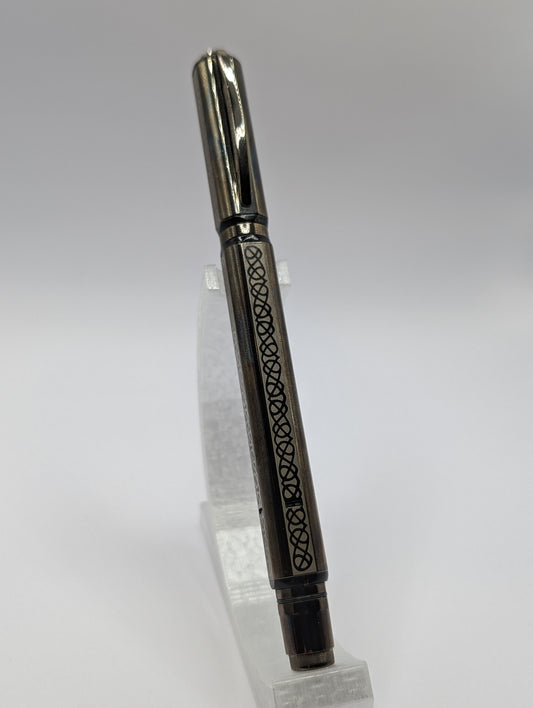 Visconti Metropolis Gordian Knot Gun Metal Sterling Silver Fountain Pen Medium Limited Edition 51 of 288