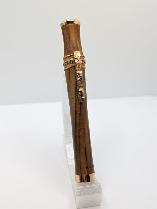 Stipula Leonardo Da Vinci Twister Capless Olive Wood Limited Edition Ballpoint Pen 28 of 519