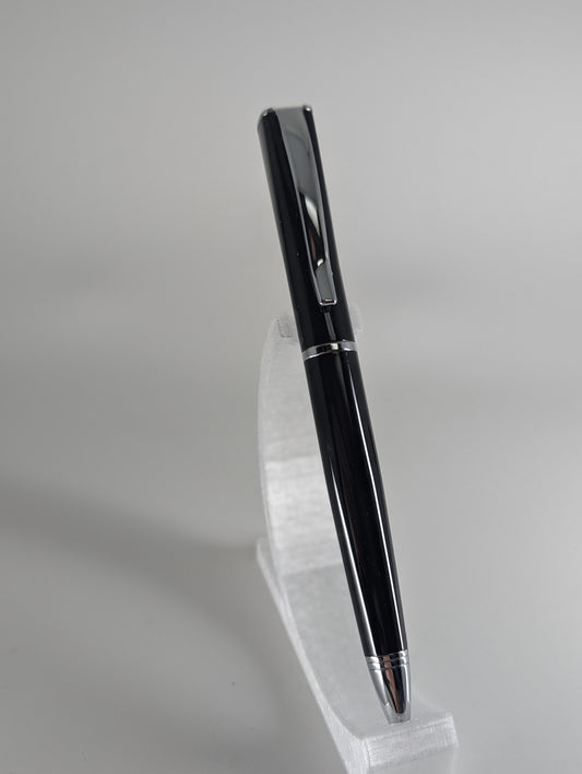 Monteverde Impressa Black w/ Chrome Trim Ballpoint Pen Free Refill